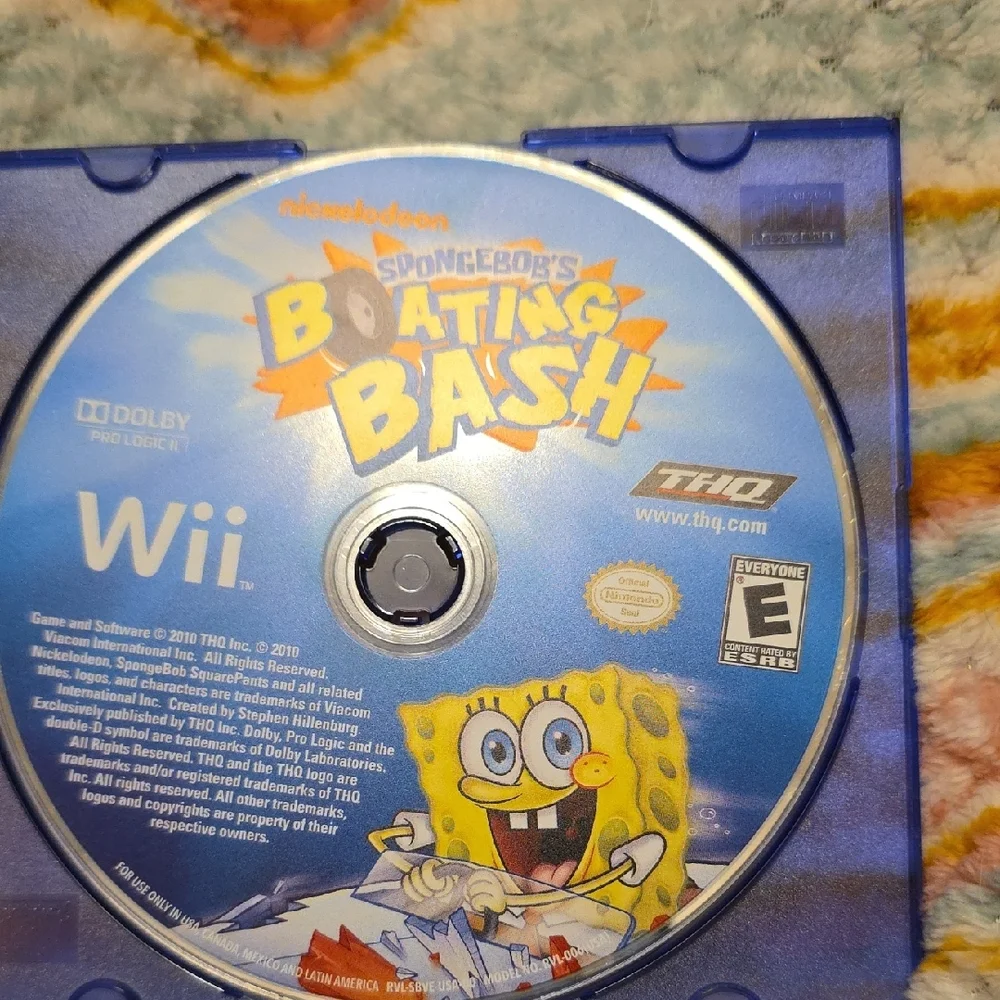 Nickelodeon SpongeBob's Boating Bash Wii Game